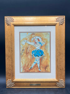 Marc Chagall "Dancer" Lithograph W/CoA, Framed