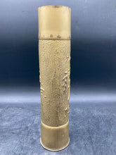 Antique WWI Trench Art Artillery Shell Vase AEF