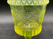 Vintage LG Wright Vaseline Glass Goblet
