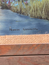 Original Norma Chandler Signed Forest River Scene Oil Painting, Framed - view 7