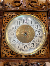 24" Hand Made Fretwork Wooden Scroll Wall Clock