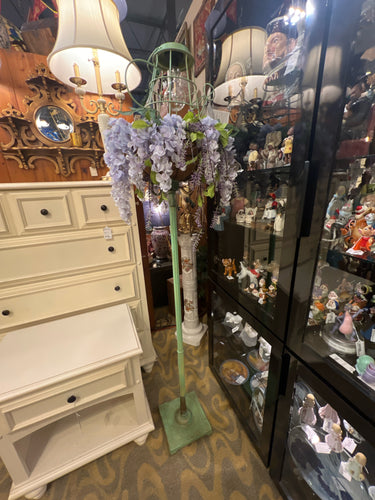 Floor Stand With Wisteria and solar light