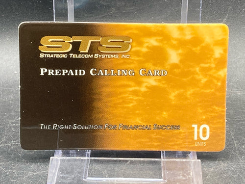 Vintage STS Prepaid Phone Calling Card