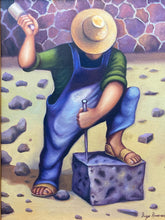 Original Signed Oil Painting Attributed To Diego Rivera, Framed