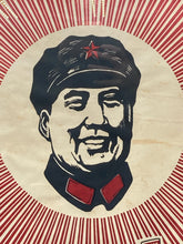 Original Long Live Mao's Thought Mao Zedong Chinese Propaganda Framed Poster