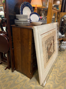 Large Museum Framed Egyptian Papyrus Art