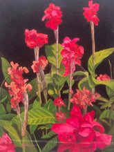 Linda Amundsen Signed "Canna Blossoms II" Framed Print