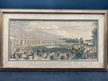 Vintage "View Of The Chateau Trianon Palace Versailles" Print, Framed