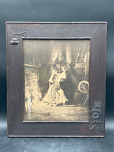 Atinque Framed James Arthur 1904 "Hearthside" Colonial Couple Photo Print