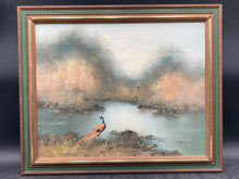 Artist Signed Original Pheasant Bird Nature Landscape Oil Painting