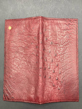 Genuine Ostrich Leather Wallet, Mahogany