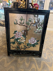 Black Lacquered Asian Cabinet