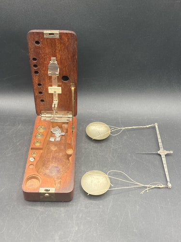 Antique Cased Gold Balance Scale
