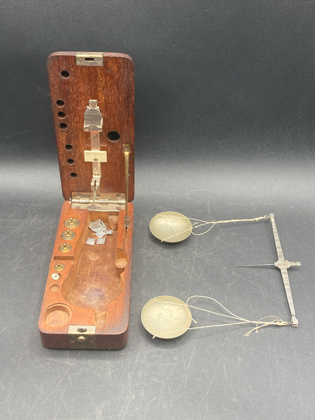 Antique Cased Gold Balance Scale