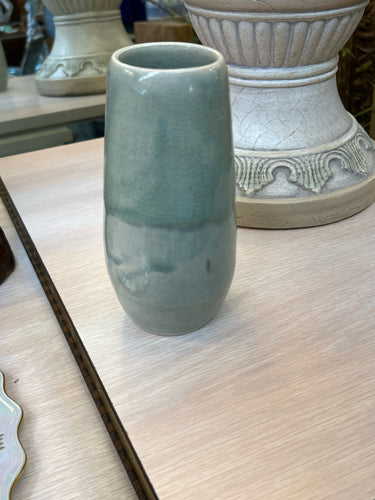 Green Stoneware Vase