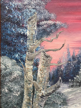 Signed Winter Landscape Oil Painting