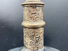 Antique Storck & Sinsheimer 800 Silver Mounted Etched Decanter