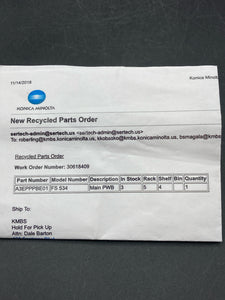 Recycled Konica Minolta FS-534 Motherboard A3EPPPBE01