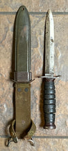 Original WWII US Fighting Knife with Scabbard