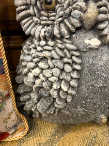 Resin Owl with Large "Stone" Eyes
