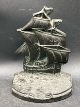 Antique 1926 Ronson Cast Metal Nina Spanish Armada Bookends