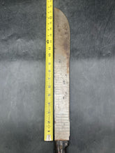 Unmarked 1943 US SWI Machete w/ 1943 Meese Canvas Scabbard