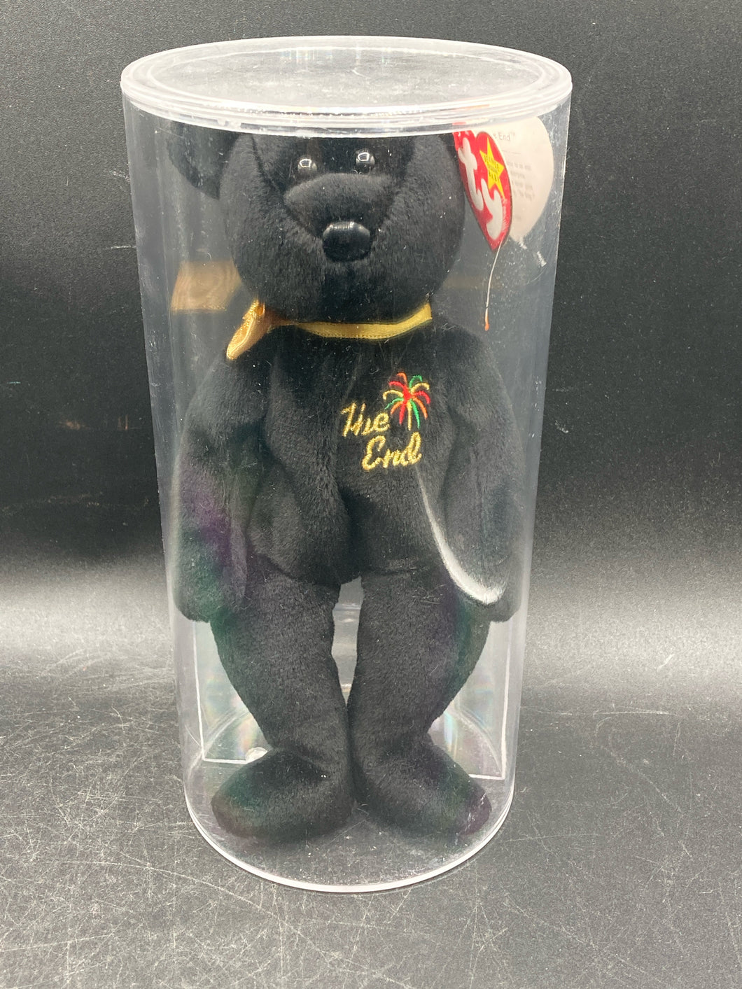 Rare 1999 The End Beanie Baby Bear W/ Errors