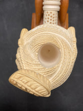 Vintage 28" Multi-Piece Meerschaum Sultan Pipe w/ Stand, Unsmoked