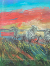 Artist Signed Limited Edition Wild Horses Serigraph, Framed