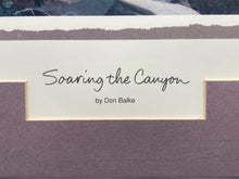 Don Balke Siged "Soaring The Canyon" Framed Lithograph