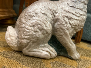 Silver Concrete Rabbit