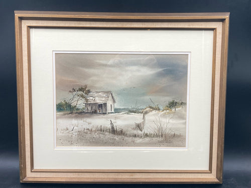 Original Signed Frankie Wheeler Watercolor Painting, Framed