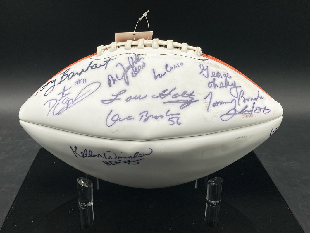 Daytona Beach Quarterback Club Multisigned Football W/ Kellen Winslow
