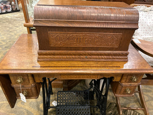 Antique "White" Sewing Machine in Table