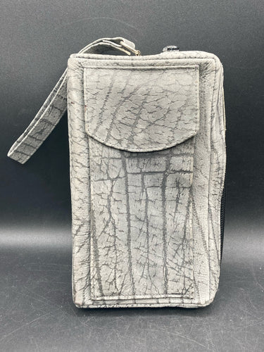 Busby Genuine Steerhide Wallet, Gray