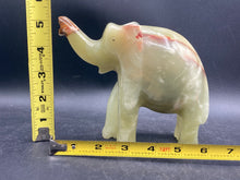 Hand Carved 6" Jade Elephant Figurine - view 12