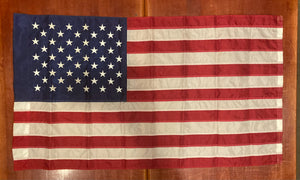 30" x 52" American Flag W/ Embroidered Stars
