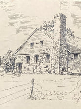 Don J. Emery Signed Antique Florida Sugar Mill Sketch, Framed