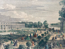 Vintage "View Of The Chateau Trianon Palace Versailles" Print, Framed - view 3