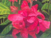 Linda Amundsen Signed "Canna Blossoms II" Framed Print
