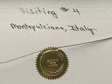 Nancy Ross-Ruddick Signed "Visiting #4 Montepulciano Italy" Photograph