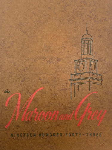 1943-Issue Maroon and Grey Volume Twenty Dobyns-Bennett High School; Kingsport, Tennessee Yearbook/ Annual