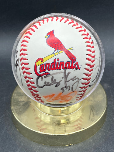 1999 St. Louis Cardinals Multisigned Team Ball W/ Curtis King