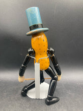 Antique 1930's Wooden Articulated Mr. Peanut Advertising Figure