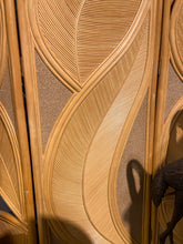 Vintage Bamboo and Rattan 3-Panel Screen