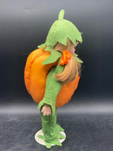 Hand Crafted Porcelain Halloween Series 16" Pumpkin Girl Doll W/ Box