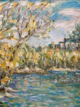 Framed 23x30" Ivan Shapoval "On Psla Landscape" Painting
