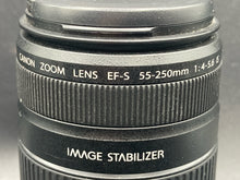 Canon EF-S 55-250mm F/4-5.6 IS Zoom Lens W/ Polarizer Filter