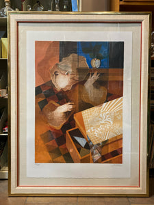 Alvar Sunol Signed "Le Tiroir Ouvert" Limited Edition Lithograph, Framed