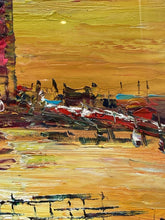 Original Pen King Signed "Miami Beach" Oil Painting, Signed